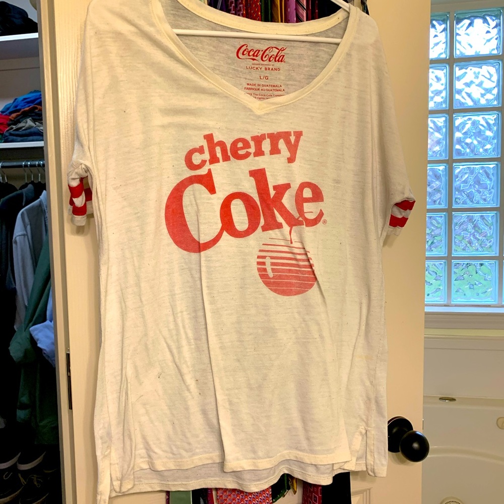 Coke cola lucky brand tee